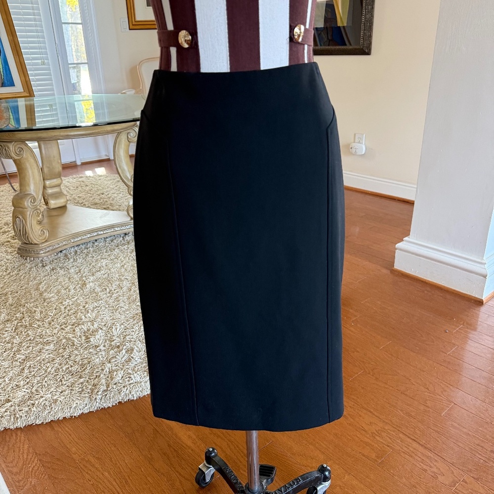 Halogen Black Midi Pencil Skirt